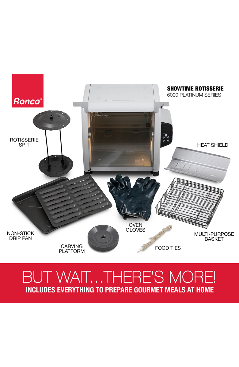 RONCO 6000 Platinum Series Rotisserie Oven, Alternate, color, Silver