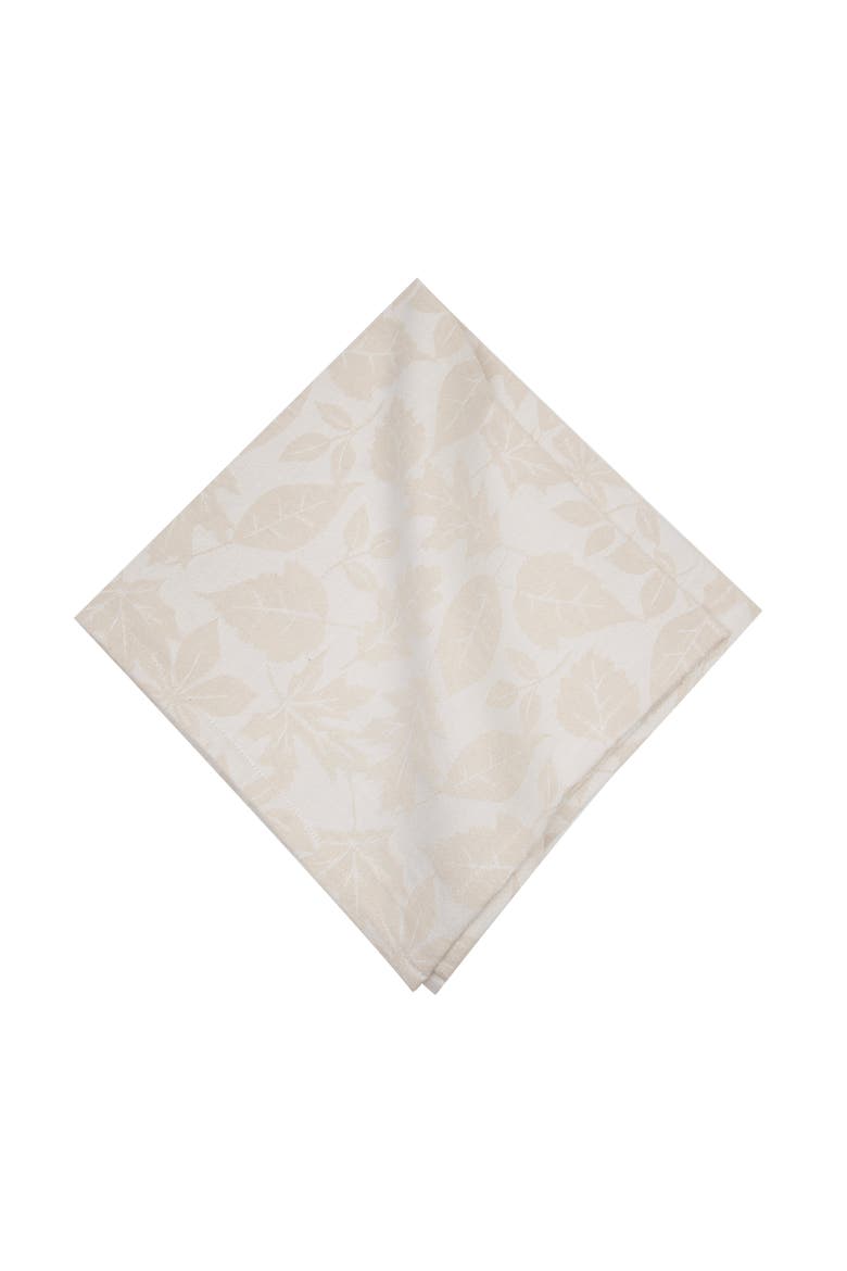 Warm Harvest Leaves Napkins Set of 6, Alternate, color, Beige