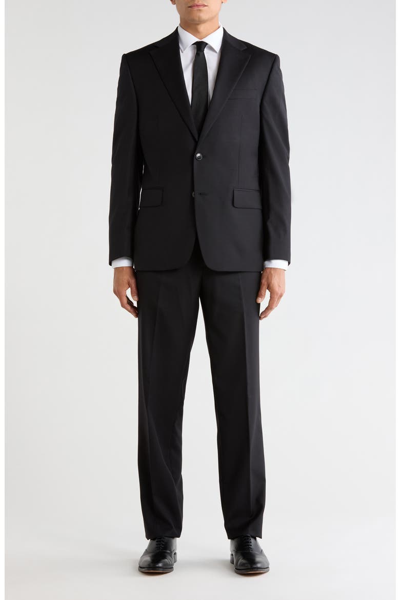 Two-Button Suit, Main, color, BLACK
