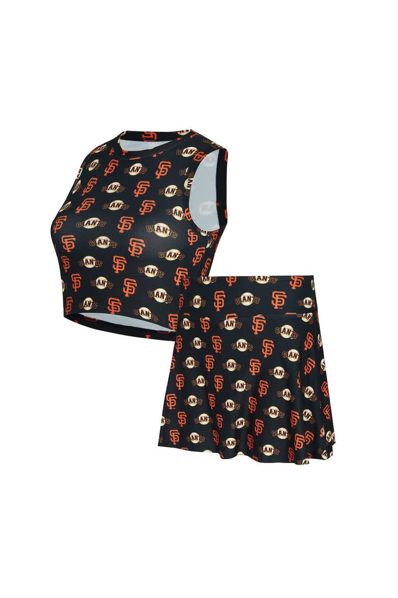 Women's Concepts Sport  Black San Francisco Giants Knit Tank Top & Skort Set, Alternate, color, Black