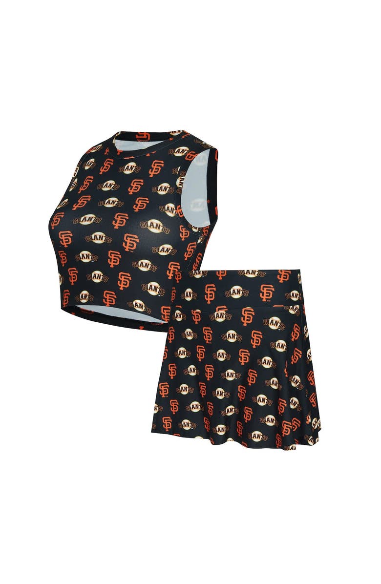 CONCEPTS SPORT Women's Concepts Sport Black San Francisco Giants Knit Tank Top & Skort Set, Alternate, color, Black