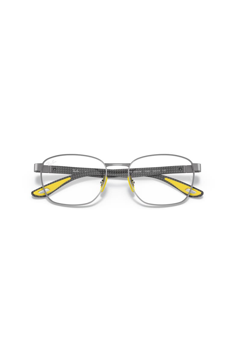 Ray-Ban 54mm Rectangle optical glasses, Alternate, color, Grey