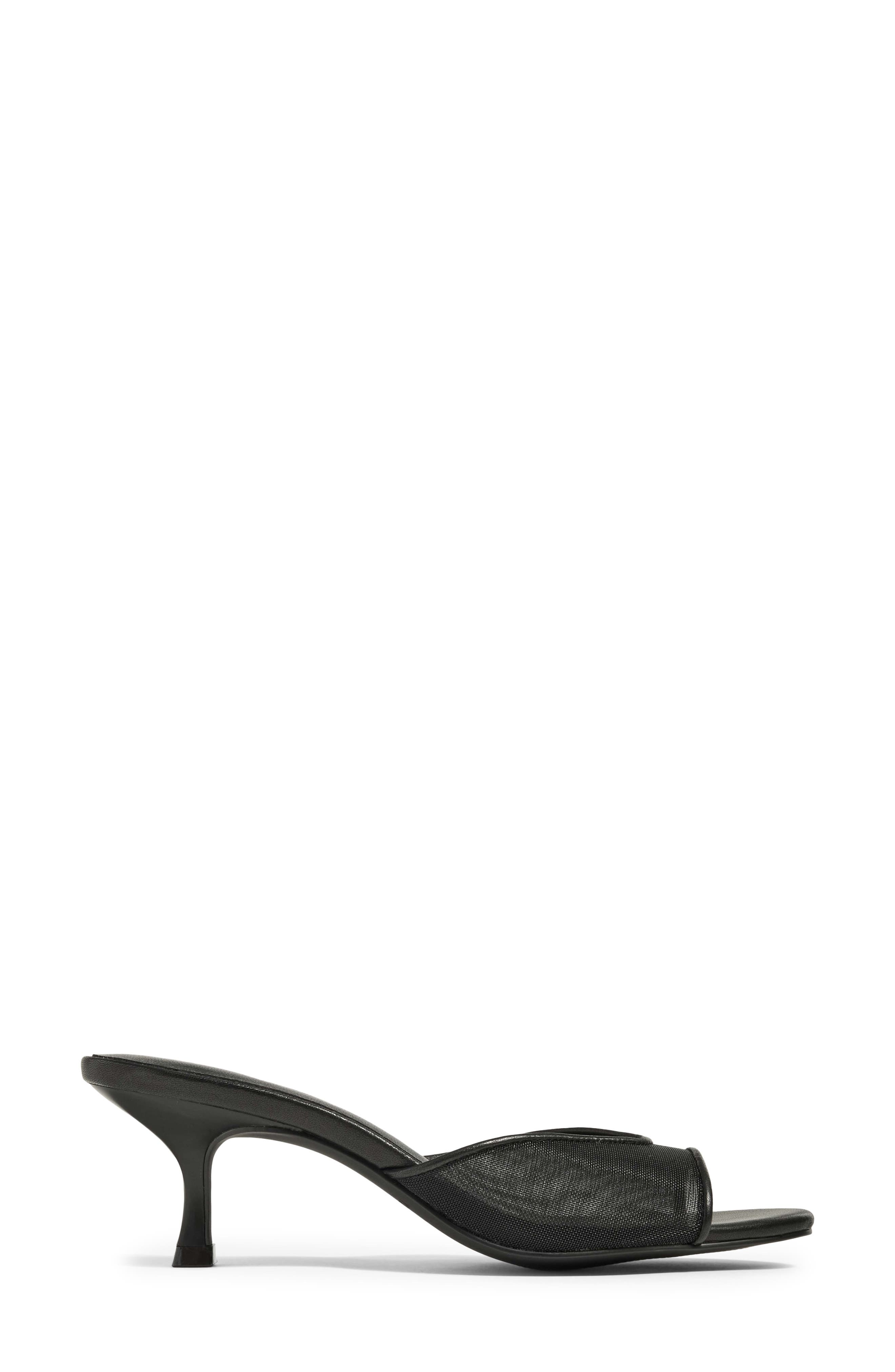 Opal Mesh Open Toe Sandal, Alternate, color, BLACK