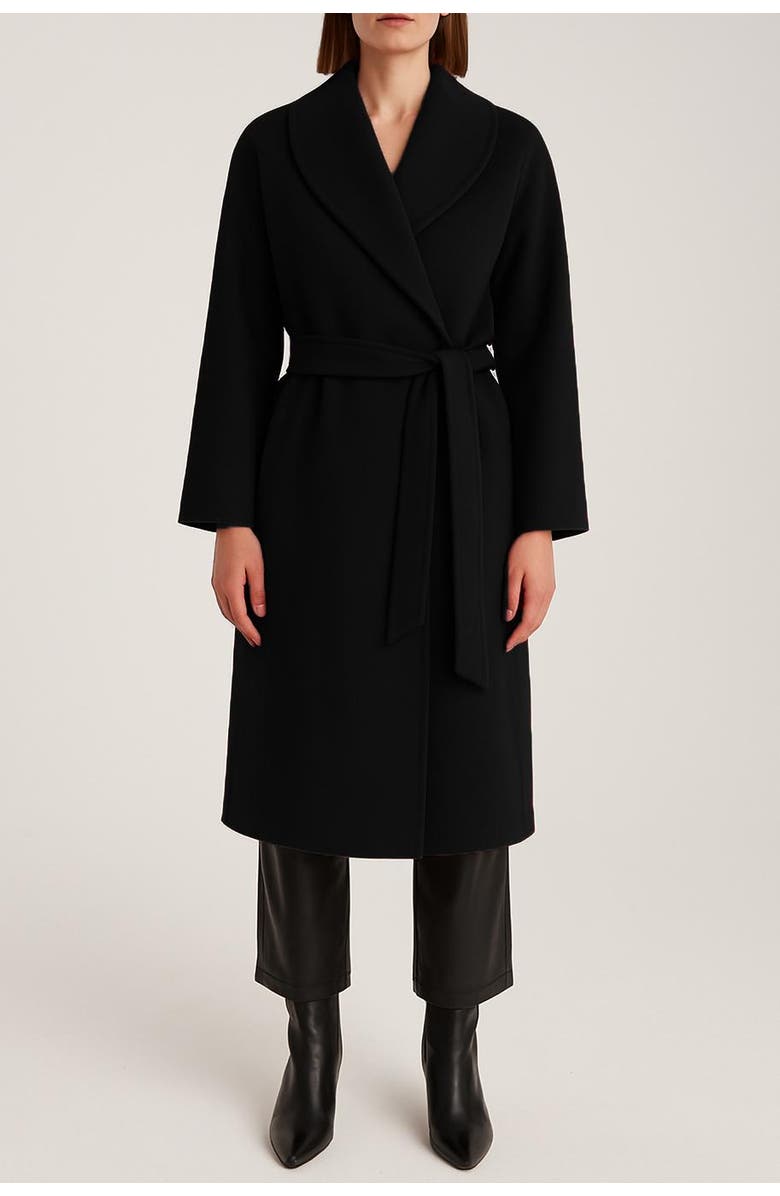 1982 Cashmere Hooded Long Coat, Alternate, color, Charcaol