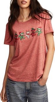 Lucky Brand Grateful Dead Holiday Bears Graphic T-Shirt