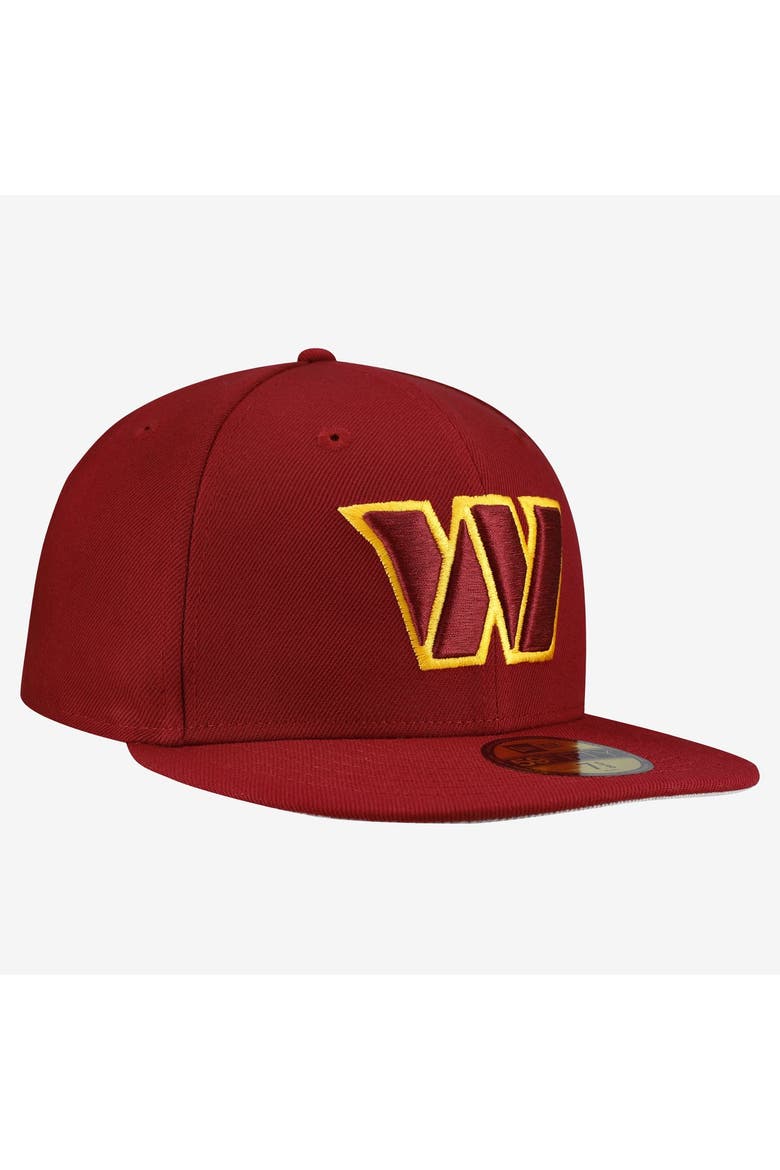 Men's New Era Burgundy Washington Commanders 59FIFTY Fitted Hat, Alternate, color, Burgundy