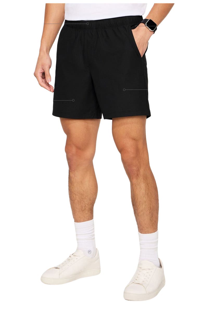 Fabletics The Don Pull-On Short 6", Alternate, color, Black