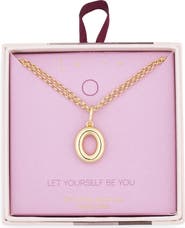 Leith Lowercase Initial Bubble Pendant Necklace