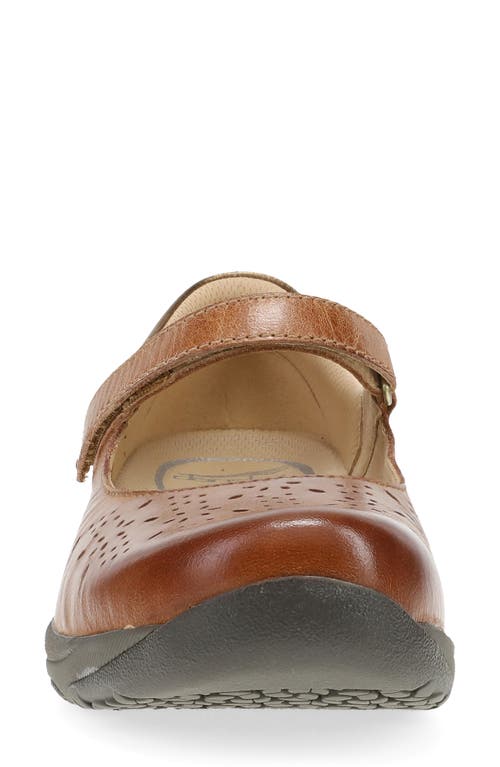 Dansko Stacy Mary Jane Flat In Brown