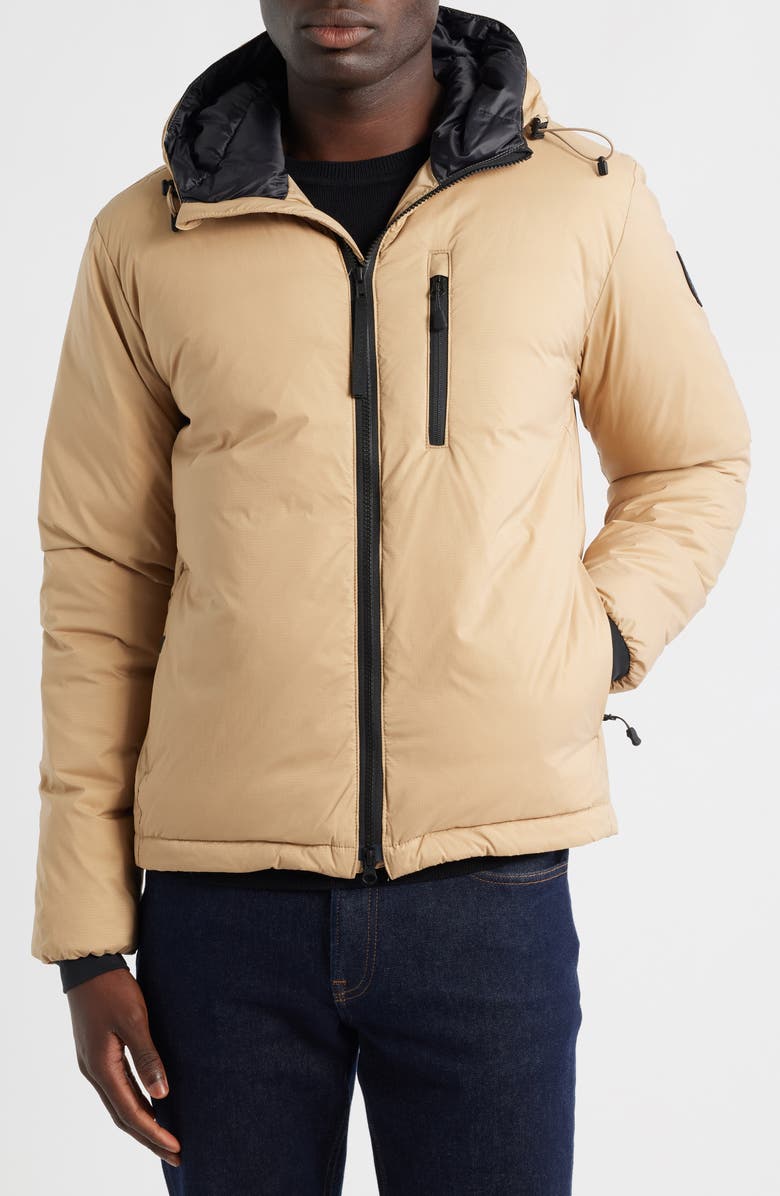 Canada Goose Lodge Packable Down Hooded Jacket, Alternate, color, Desert Sand-Sable Du Dsert