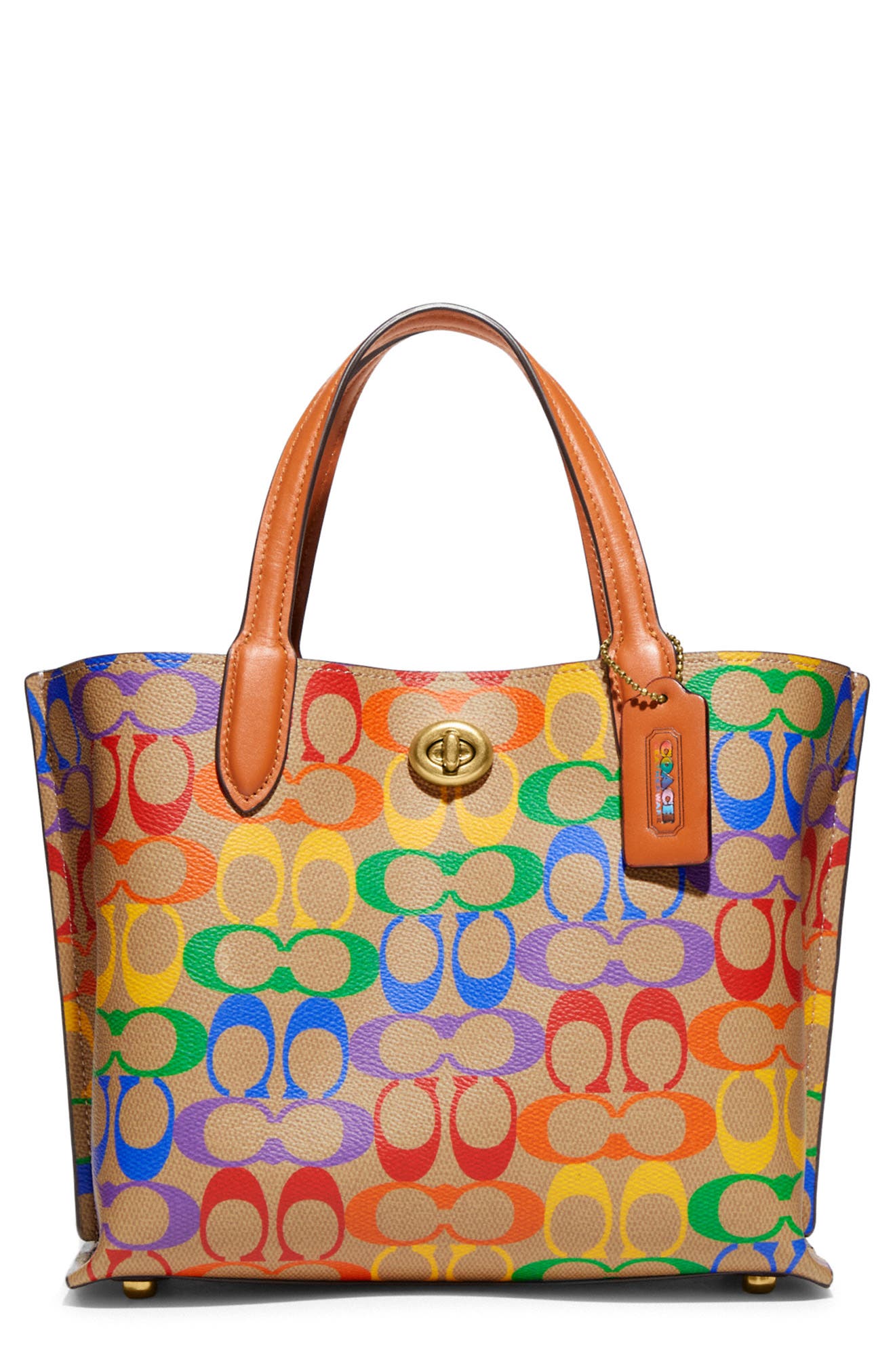 COACH Pride Coated Canvas Tote Bag, Main, color, 