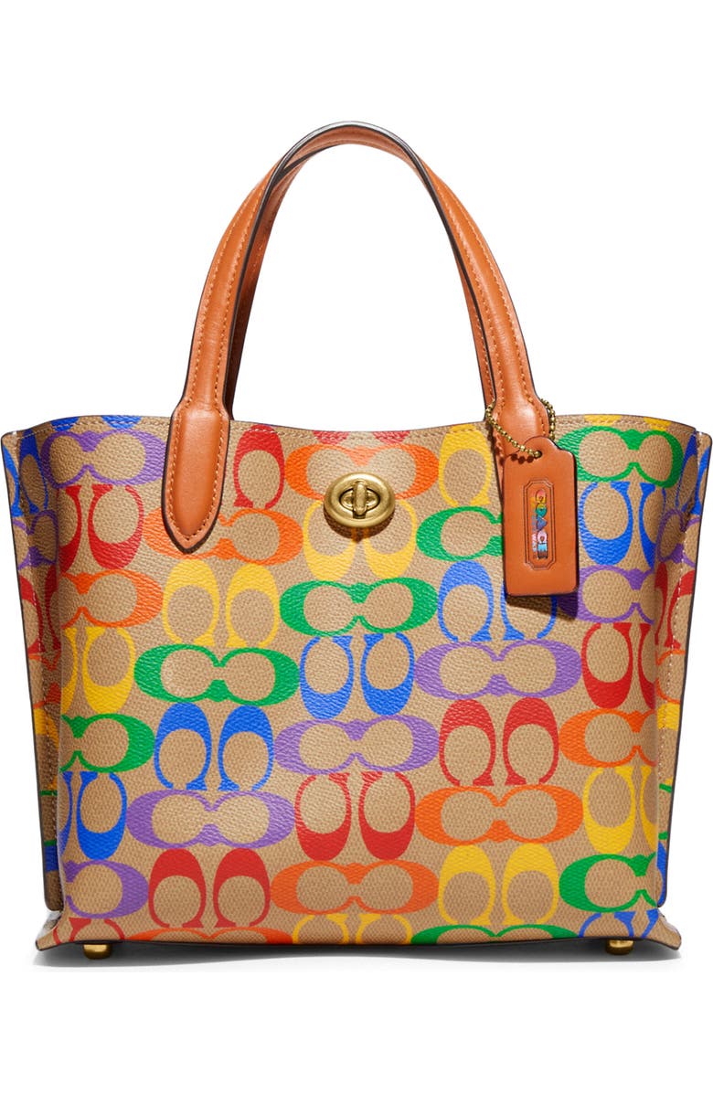 COACH Pride Coated Canvas Tote Bag, Main, color,