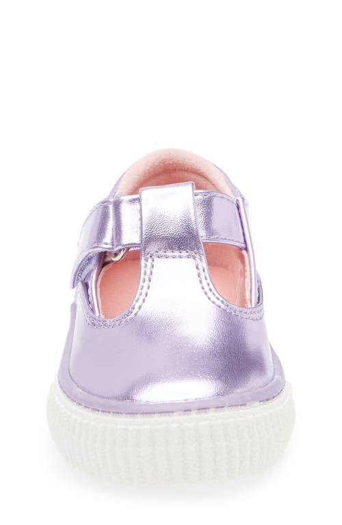 Tucker + Tate Tabitha T-strap Mary Jane Flat In Purple Montana Metallic