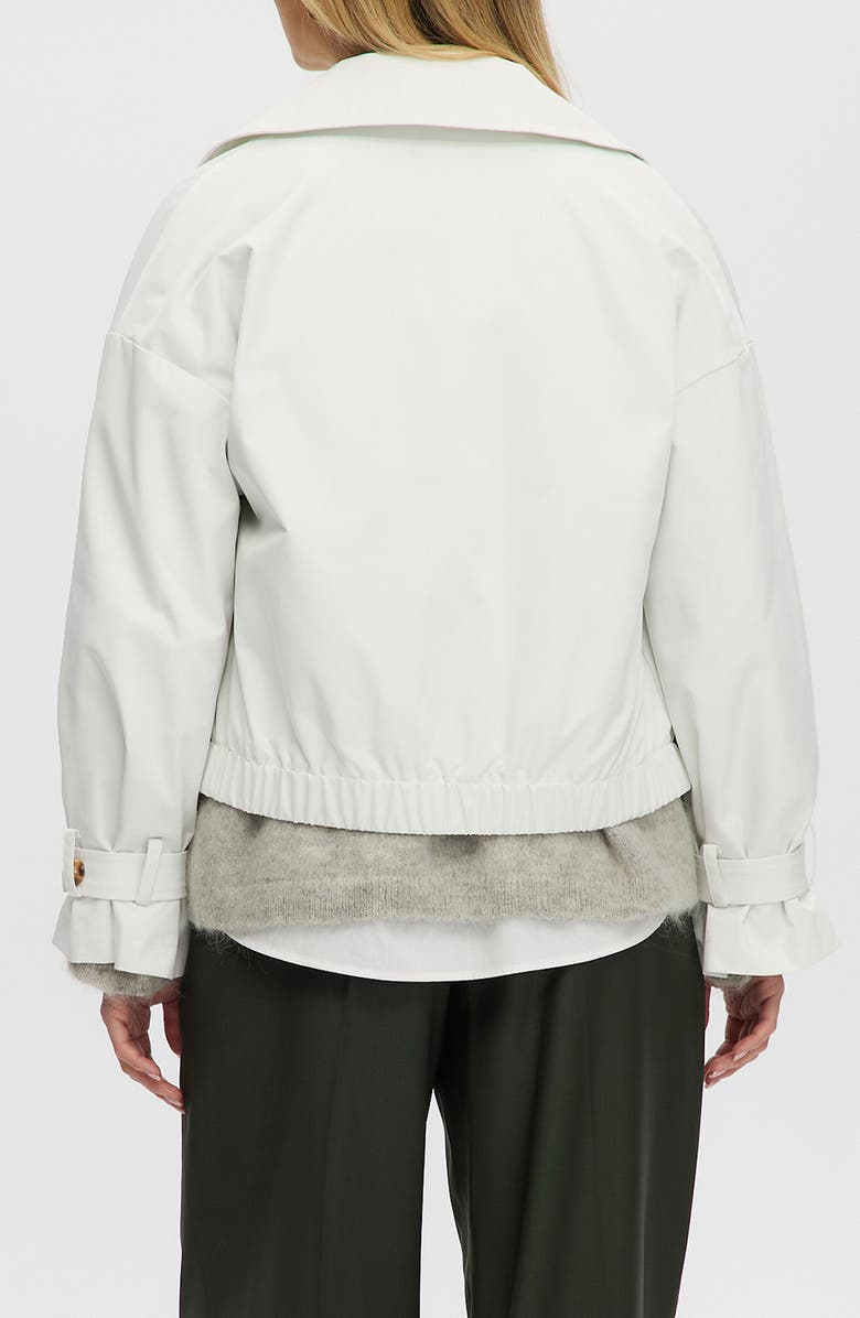 Noize Short Trench Coat, Alternate, color, White