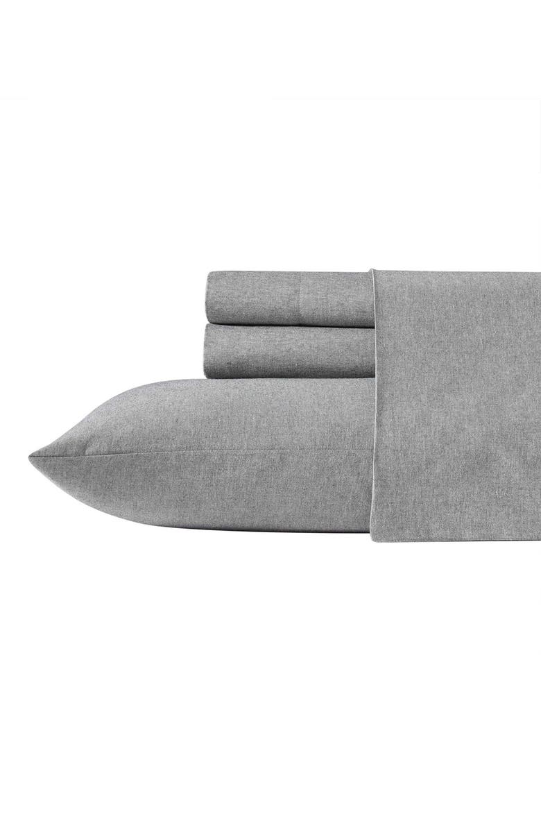 Tommy Bahama Paradise Twill Sheet Set, Main, color, Charcoal