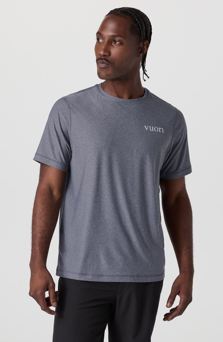 Vuori Short Sleeve Uluwatu 23 Water Tee, Alternate, color, Charcoal Heather
