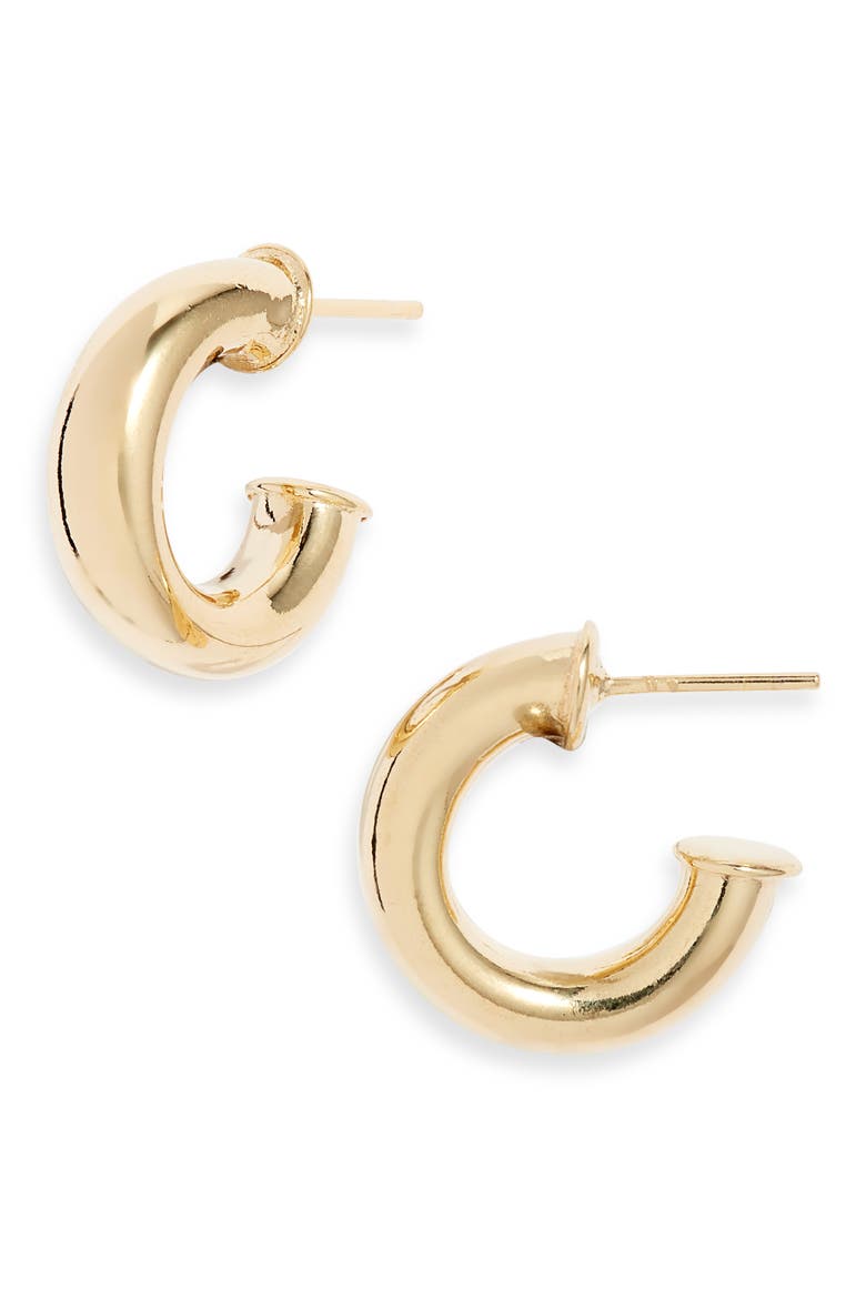Cleo Hoop Earrings, Main, color, GOLD
