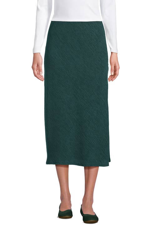 Crinkle Midi Skirt