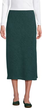 Lands' End Crinkle Midi Skirt