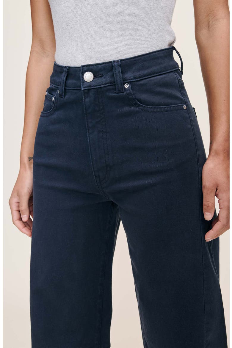 Miro High Waist Ankle Barrel Twill Pants, Alternate, color, WATERMILL