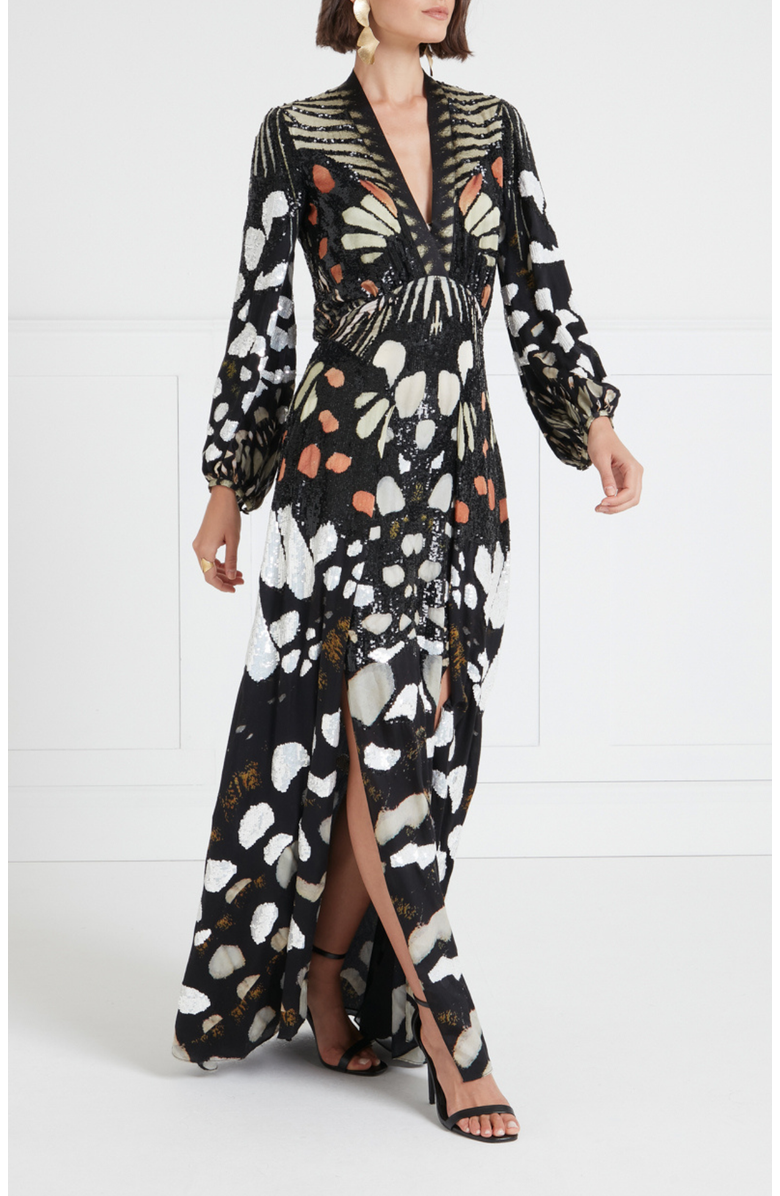 Temperley London Emperor Gown, Alternate, color, Black