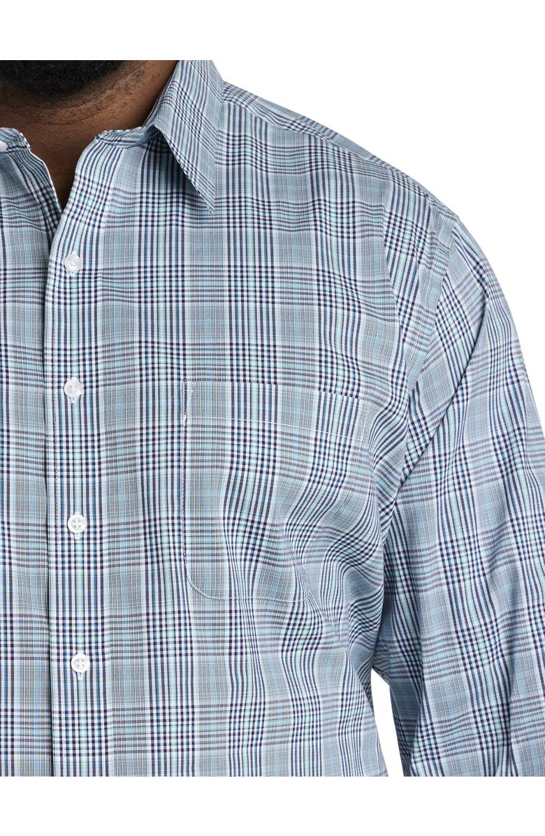 Oak Hill by DXL Plaid Dress Shirt, Alternate, color, Blue Multi