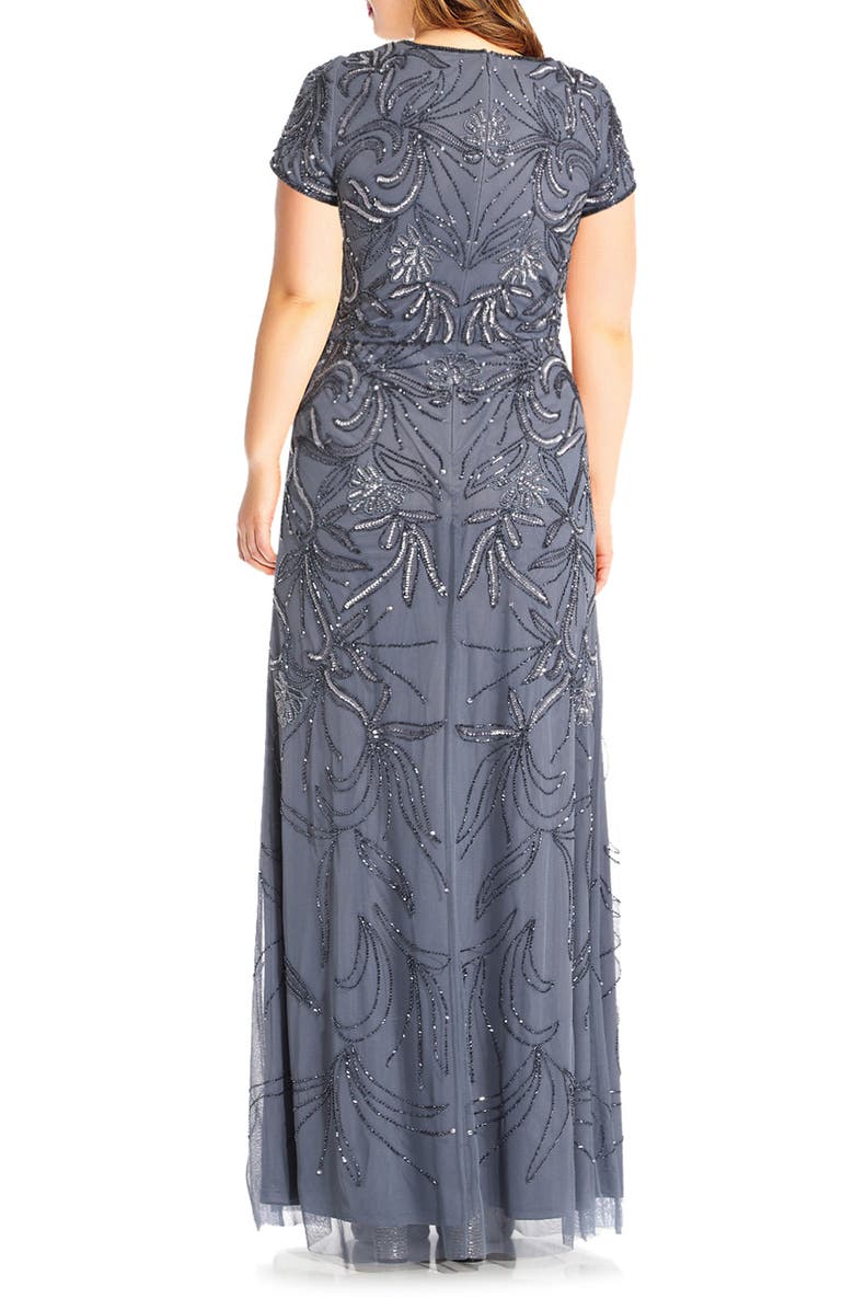 Adrianna Papell Beaded Gown, Alternate, color, 