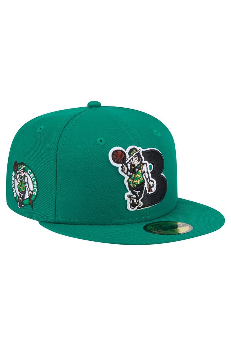 Men's New Era  Kelly Green Boston Celtics Deceptor 59FIFTY Fitted Hat, Main, color, Kelly Green