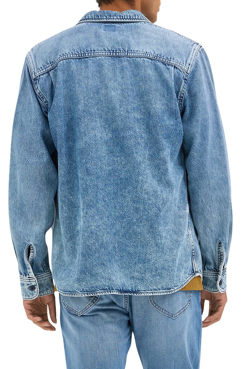 Lee Engineer Cotton & Lyocell Denim Button-Up Overshirt, Alternate, color, Blue Meadow Wash