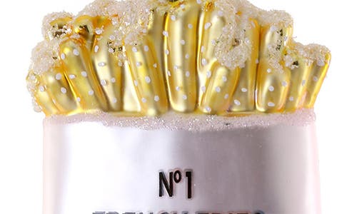 Cody Foster & Co. Fancy Fries Glass Ornament In Multi