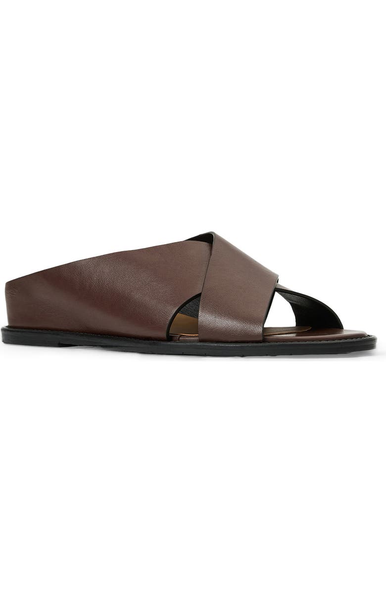 Aquatalia Potenza Waterproof Leather Slide Sandal, Main, color,