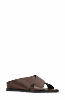 Potenza Waterproof Leather Slide Sandal