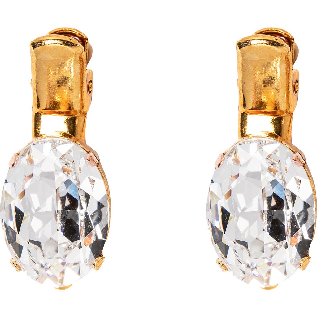Jennifer Behr Set Of 2 Kara Crystal Hair Clips In Gold