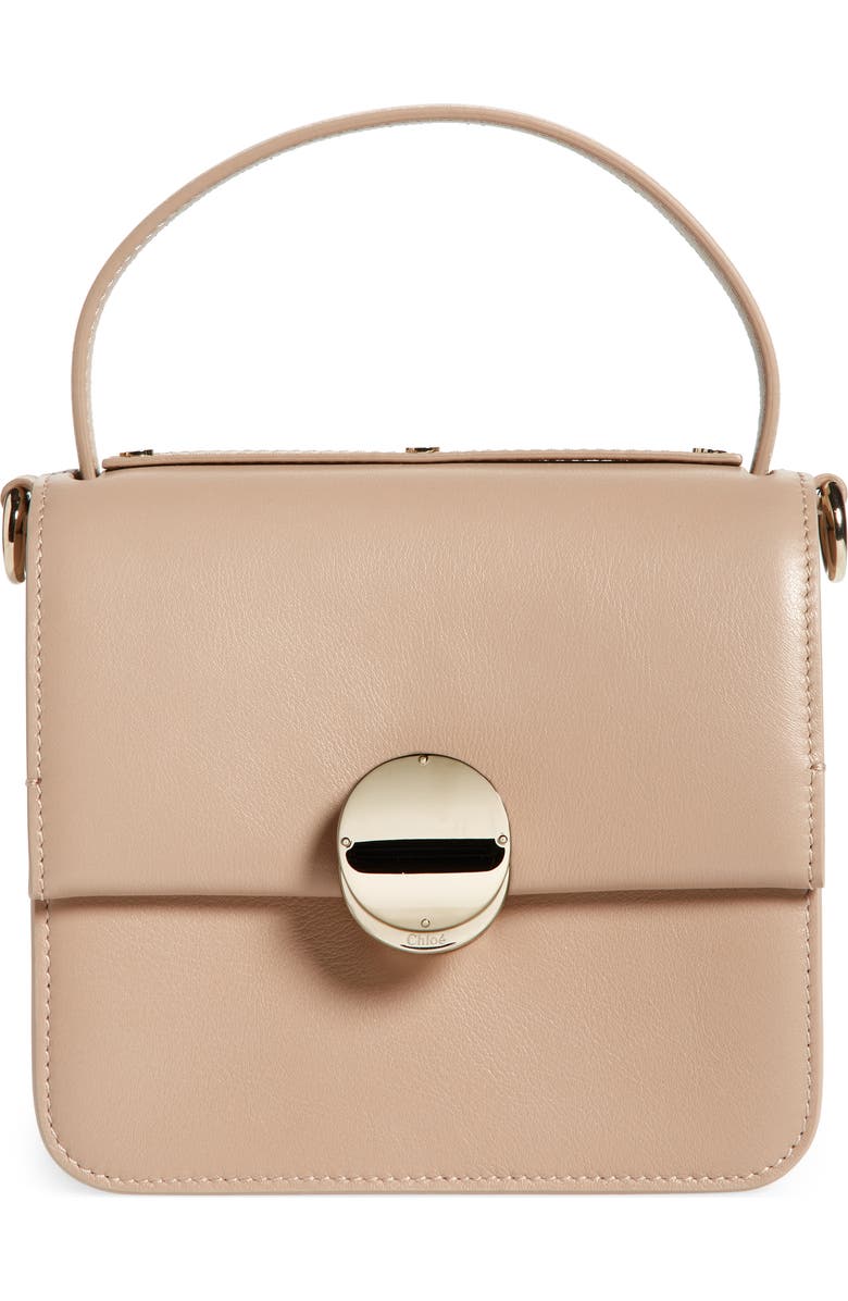 Chloé Penelope Structured Leather Top Handle Bag, Main, color,