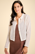 SITANO Airy Crochet Dinner Sweater