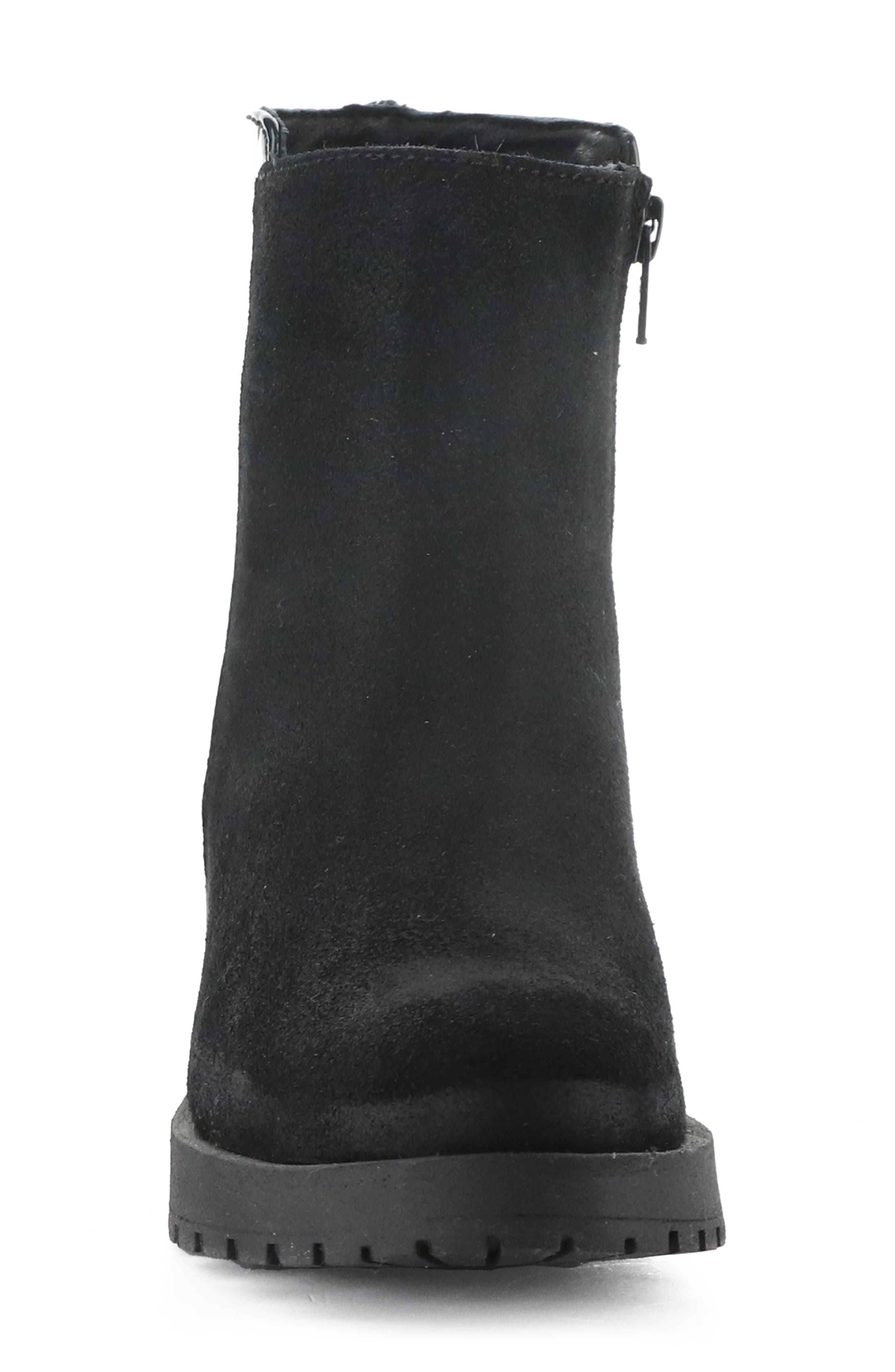 Alize Leather Bootie, Alternate, color, BLACK/ DK GREY