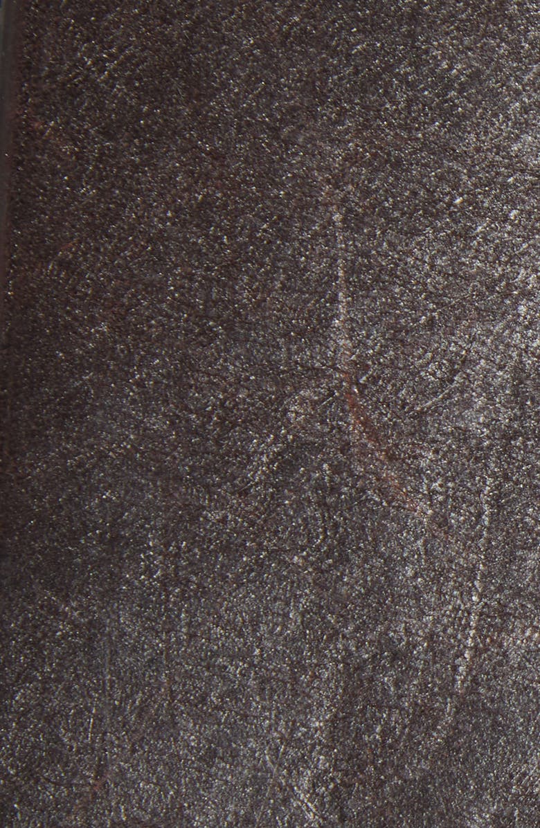 Nili Lotan Marcela Woven Leather Belt, Alternate, color, Dark Brown Antique Brass