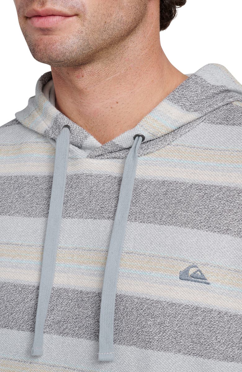 Quiksilver Great Otway Stripe Hoodie, Alternate, color, Quarry