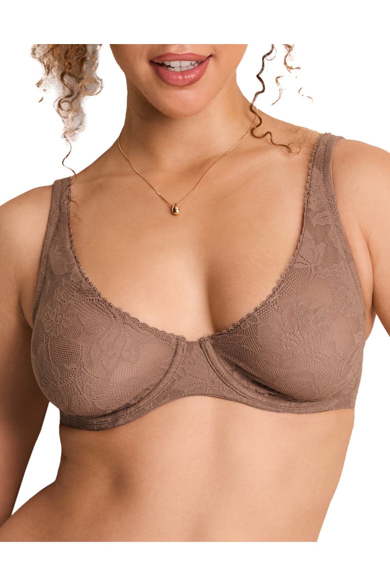 Winona Unlined Full Coverage Bra, Main, color, Medium beige