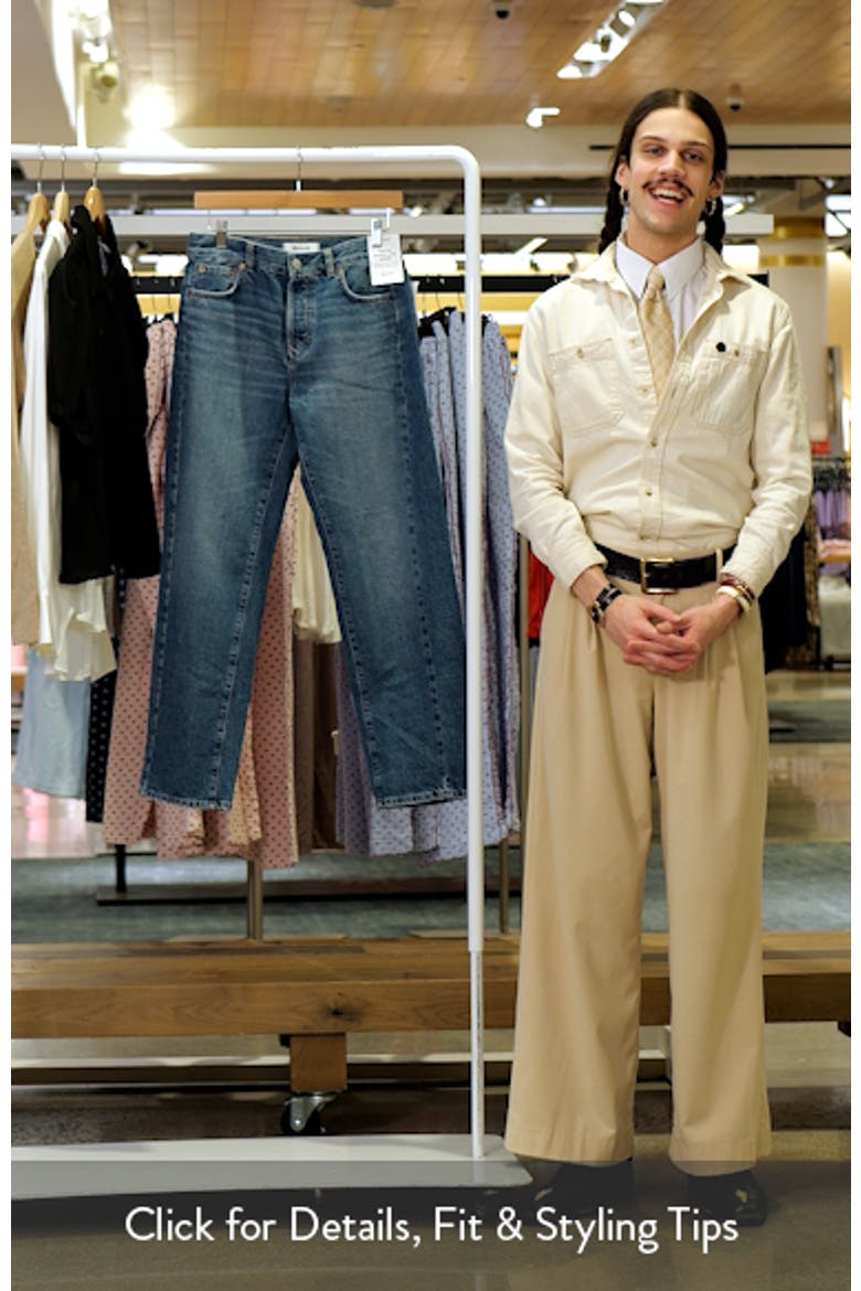 Pieced Barrel Leg Jeans video