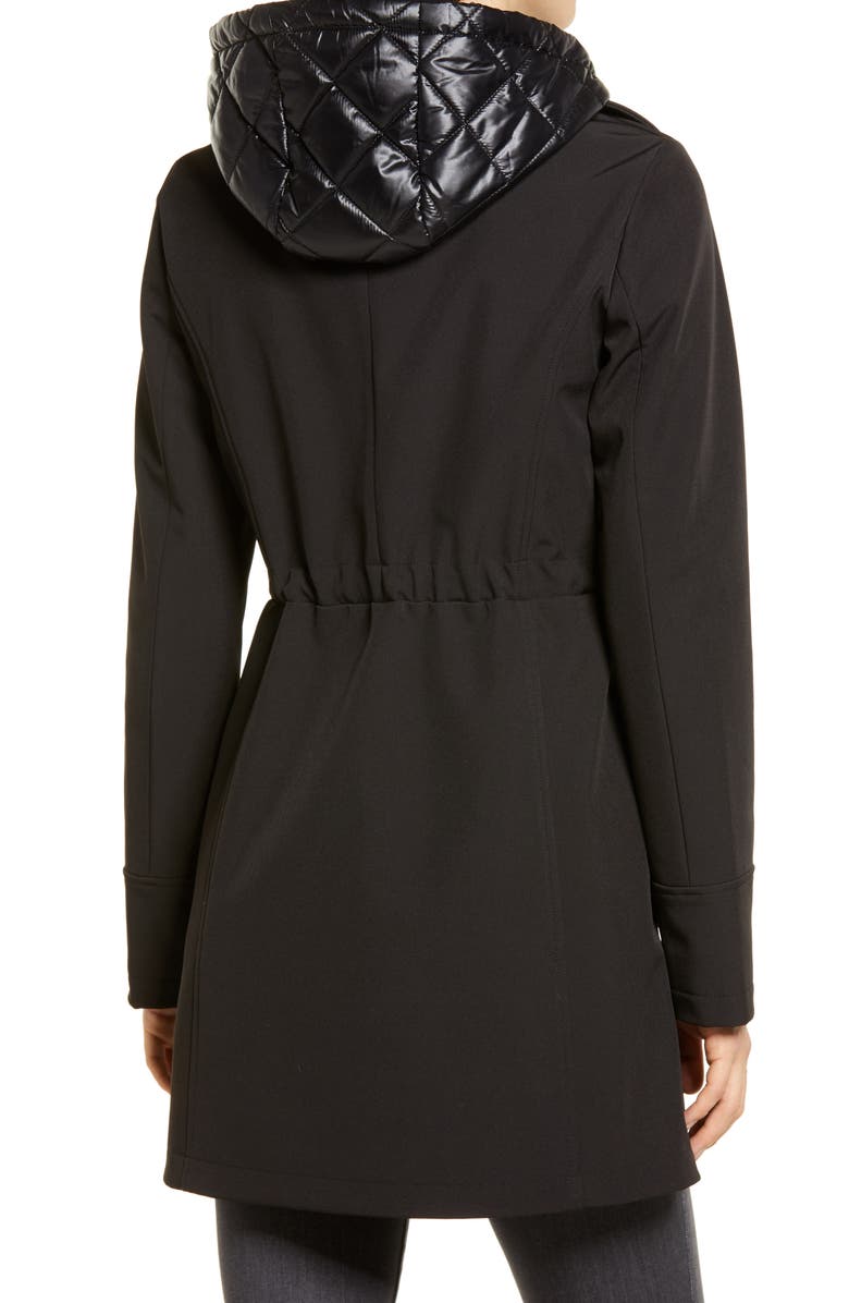 Via Spiga Water Repellent Coat with Quilted Hooded Liner, Alternate, color,