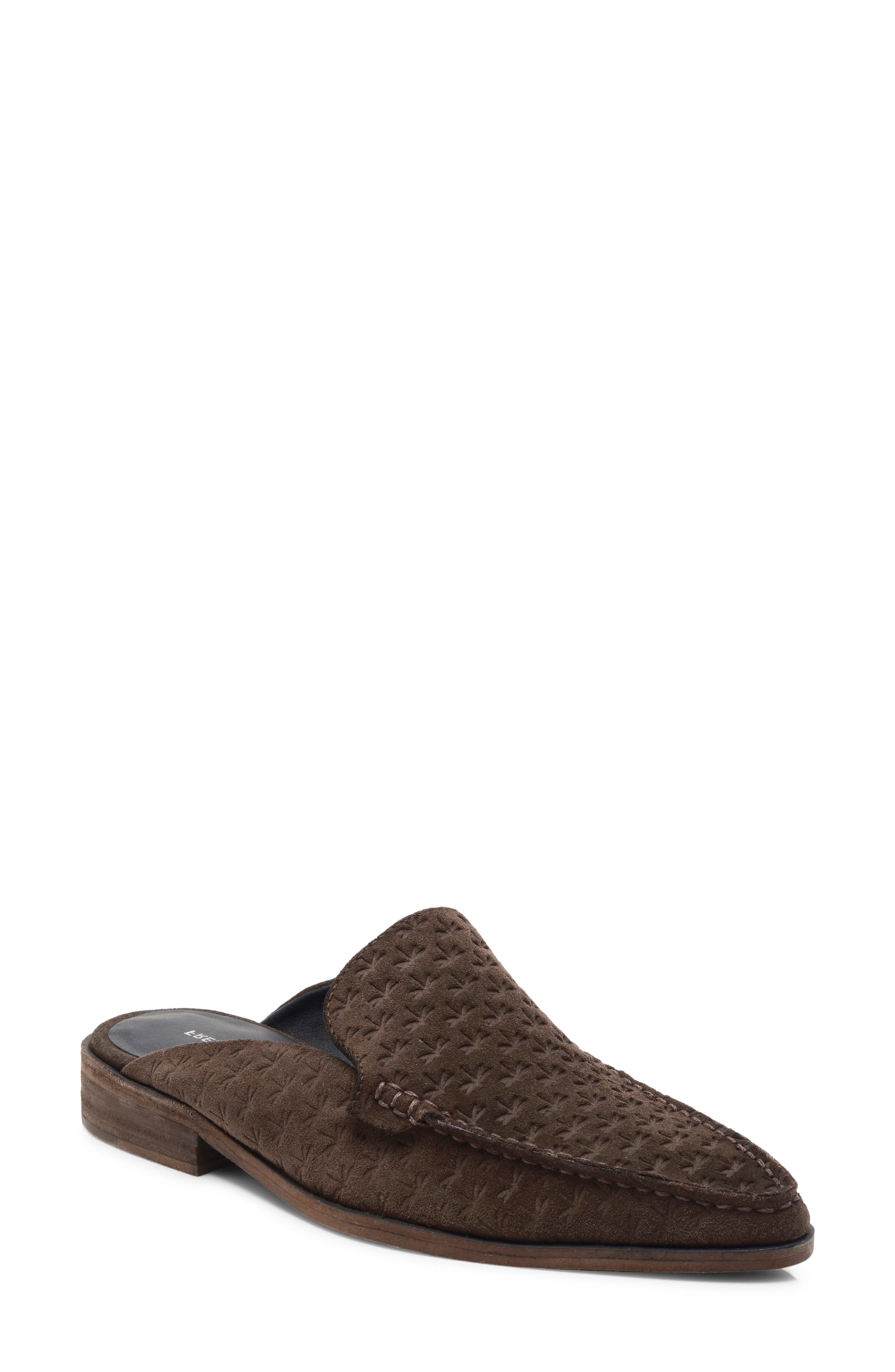 Free People Dragonfly Embossed Loafer, Main, color, Espresso Suede