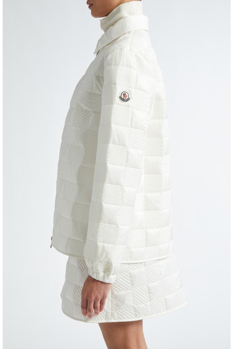 Quilted Nylon Jacket, Alternate, color, SILK WHITE