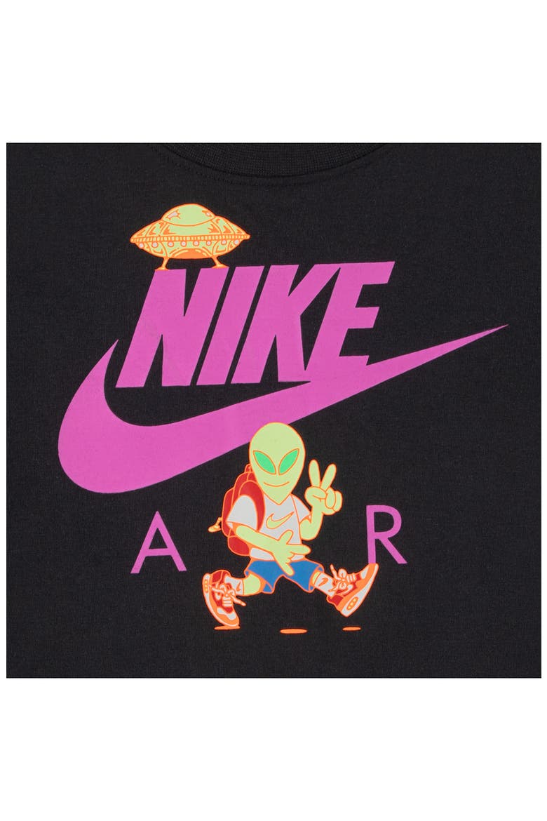 Kids' Nike Alien Graphic T-Shirt, Alternate, color, BLACK