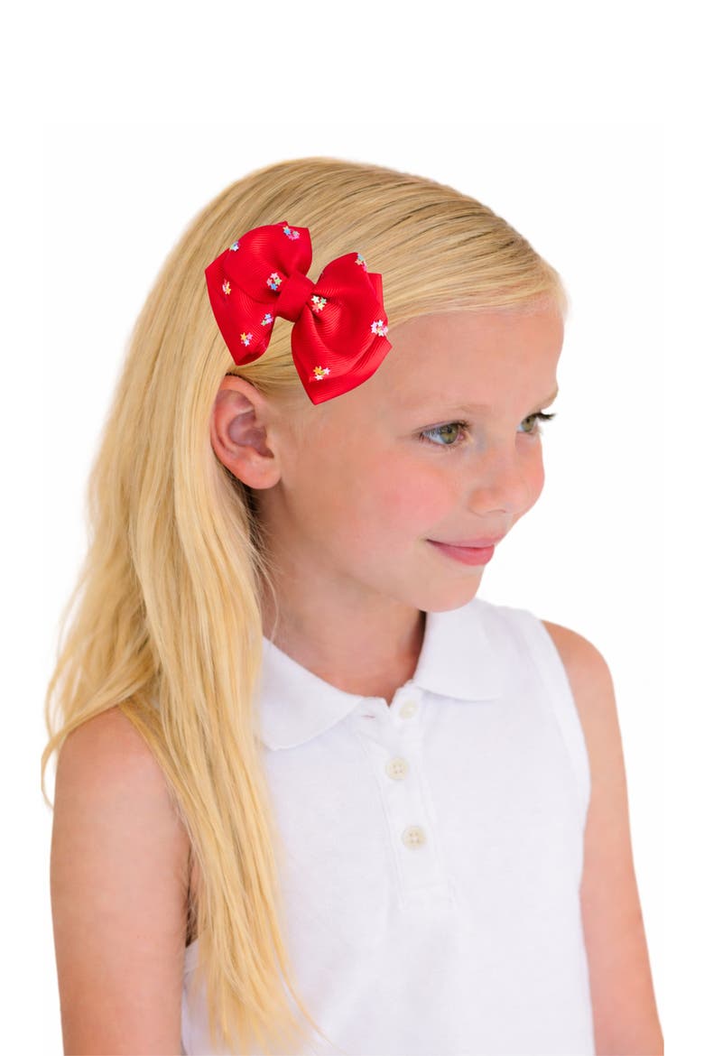 Firecracker Summer Hair Bow Set, Alternate, color, Red/White/Blue