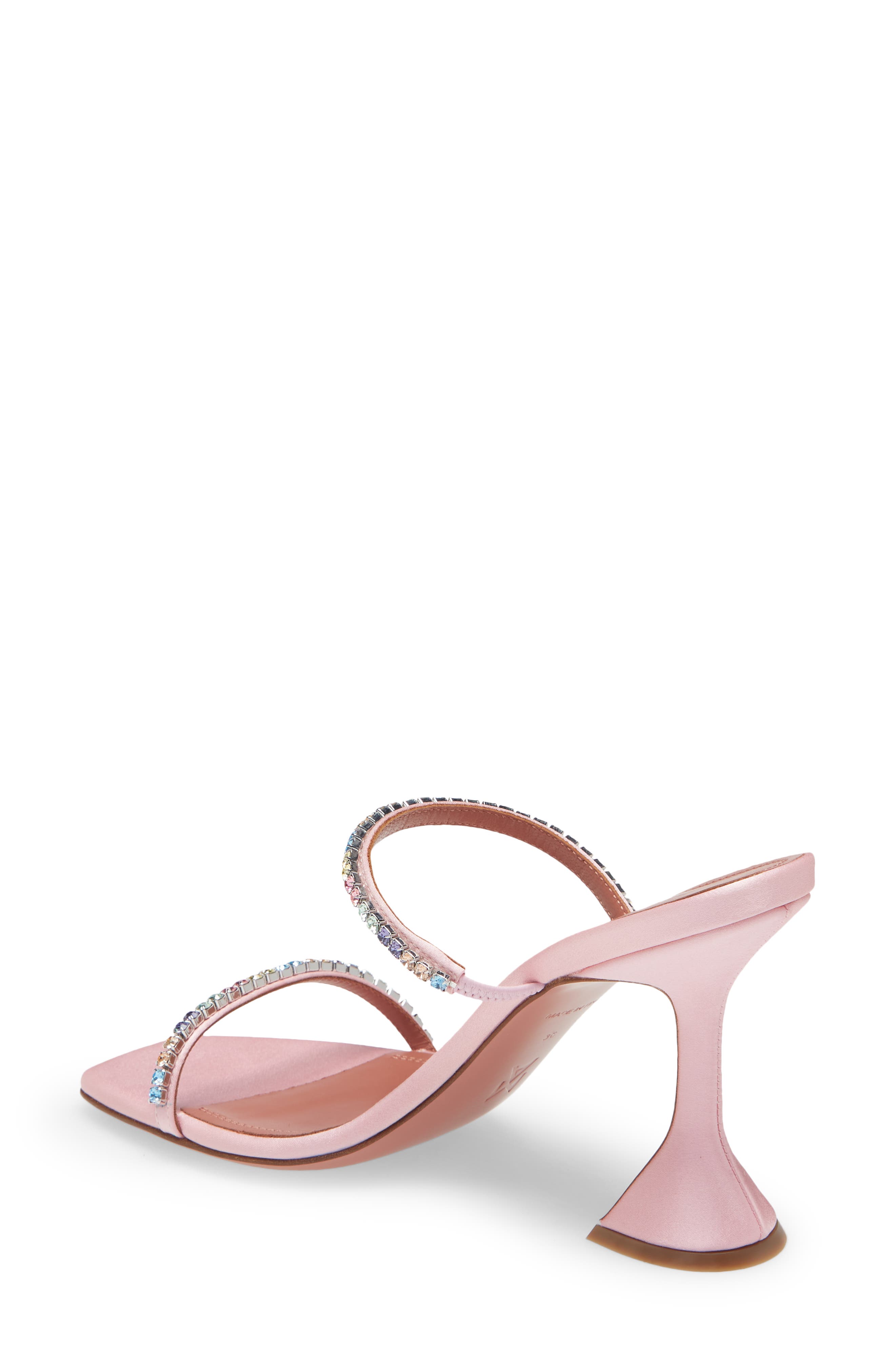 Amina Muaddi Gilda Crystal Slide Sandal, Alternate, color, 