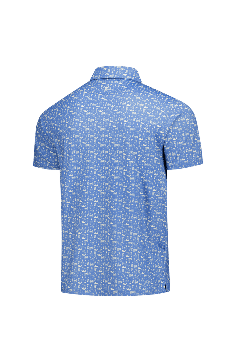 BARSTOOL GOLF Men's Barstool Golf Blue Arnold Palmer Invitational Bay Hill Printed Polo, Alternate, color, Blue
