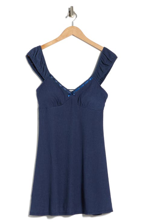 Lace Trim Babydoll Dress