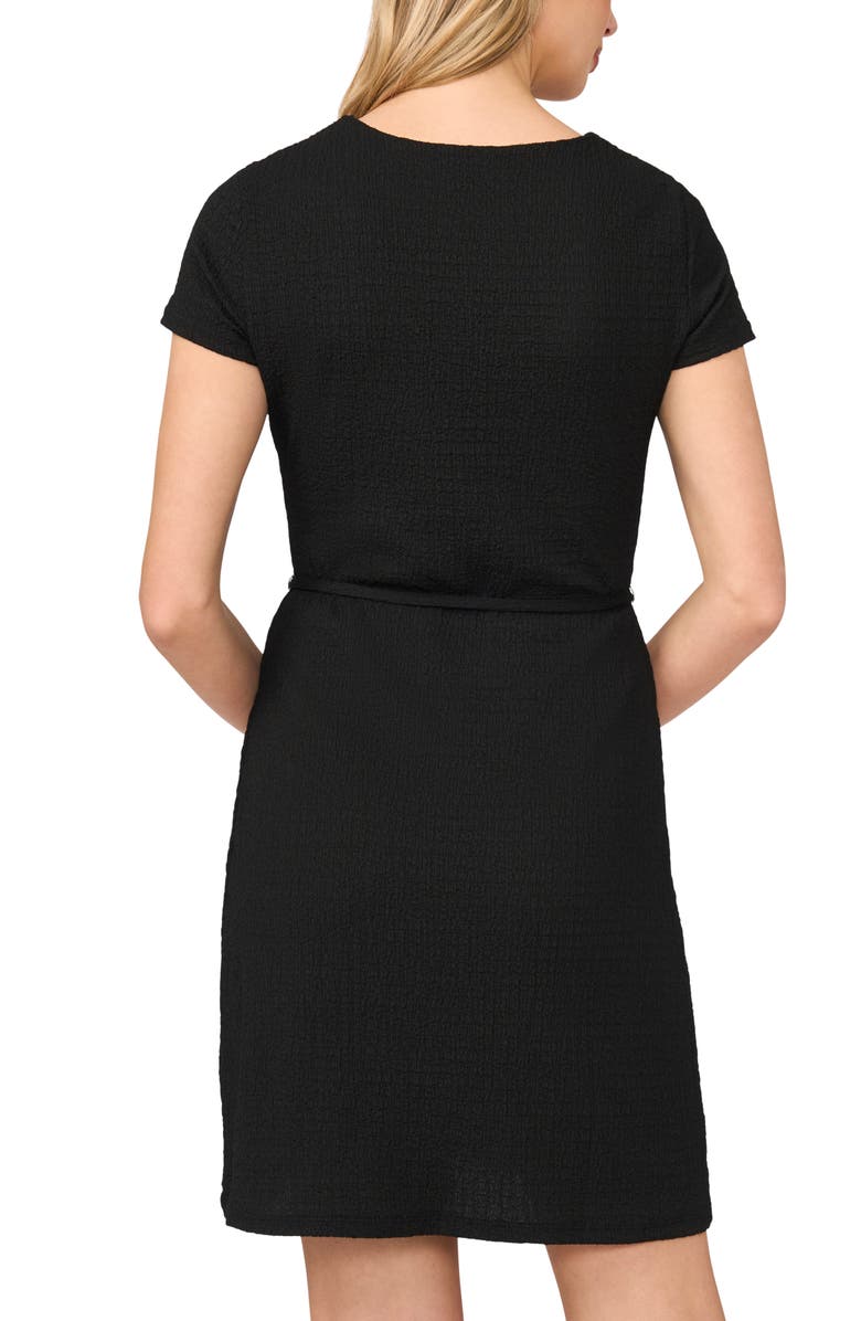 Halogen<sup>®</sup> Crinkle Crepe Dress, Alternate, color, Rich Black