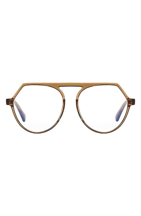 Carter 53mm Round Blue Light Blocking Glasses